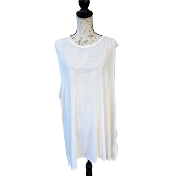 Old Navy Active Ivory Sleeveless Knit Pullover Tunic Top 3X - Picture 1 of 6